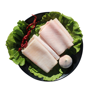 无抗粮食猪肉皮 去油去毛新鲜猪皮 顺丰急冻锁鲜 整片猪肉皮