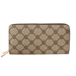 长款双拉链钱包2026大容量新款钱包卡包一体现金手拿包印花手机包