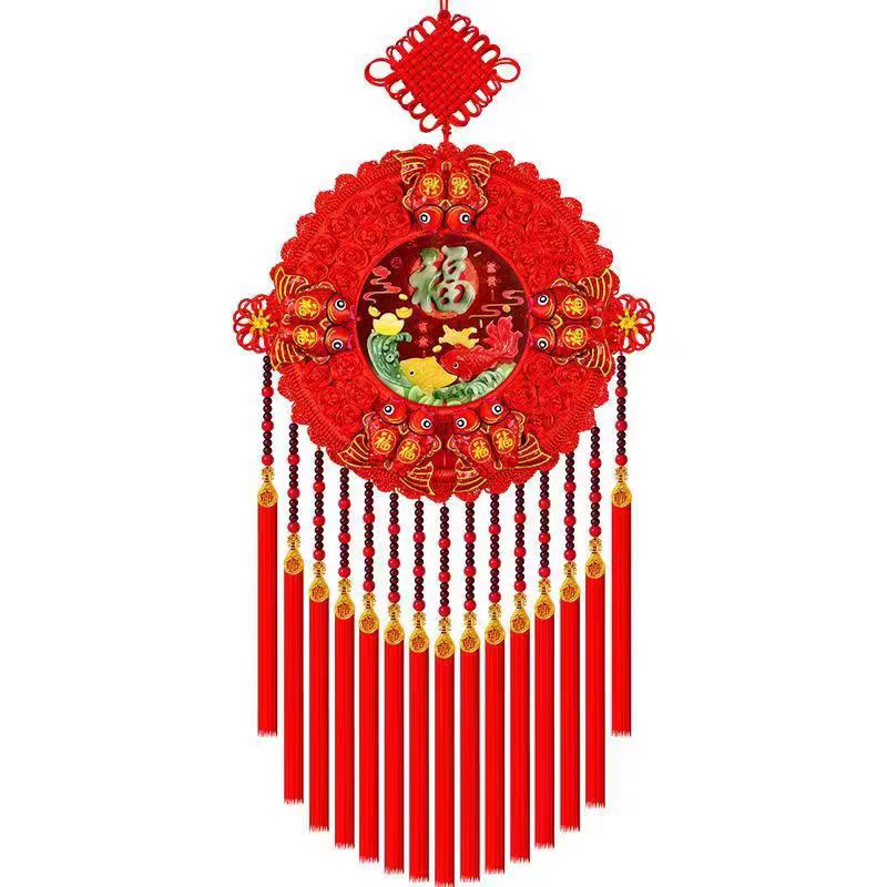 中国结挂件客厅圆形福字新居装饰