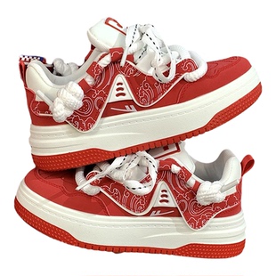 回力官方旗舰店女鞋红色板鞋2026新款婚鞋情侣休闲鞋子女款运动鞋