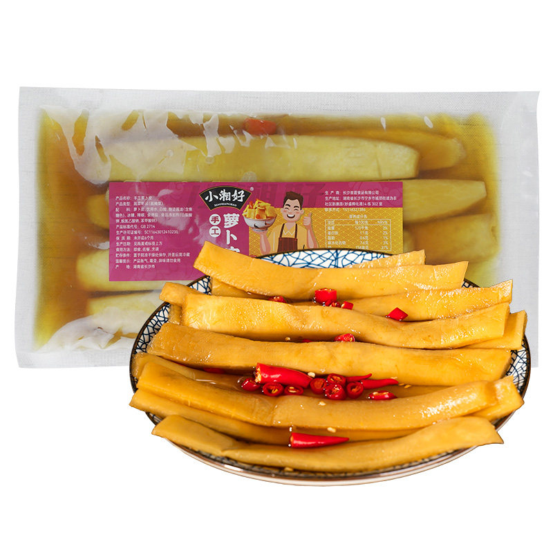 湖南特产大刀萝卜皮下饭菜泡菜