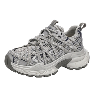 MILLIE'S/妙丽老爹鞋女ins潮2025冬季新款韩版时尚潮流厚底运动鞋