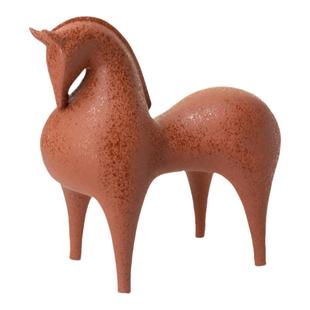 HERMOSO 红色马陶瓷办公室装饰摆件客厅玄关酒柜桌面高档乔迁礼物