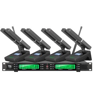 会议室一拖二四八双方杆鹅颈式专用无线麦克风调频真U段高端话筒