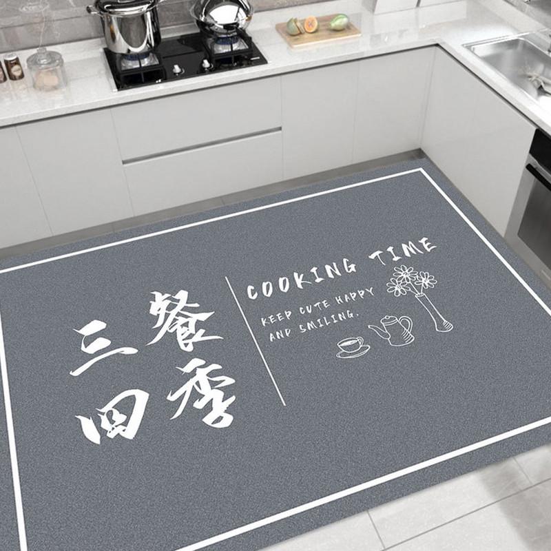 满铺厨房防滑防油地垫可擦洗PVC免洗大面积垫子 家用防水耐脏脚垫