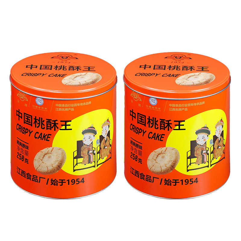 安牌中国桃酥王桶装258g*2桶
