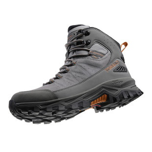 探路者登山鞋男秋冬新款户外加绒轻量防滑耐磨中帮徒步鞋女