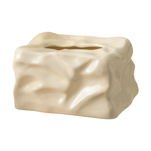 轻奢创意纸巾盒轻奢风抽纸盒高级感家用客厅茶几ins陶瓷餐巾纸盒