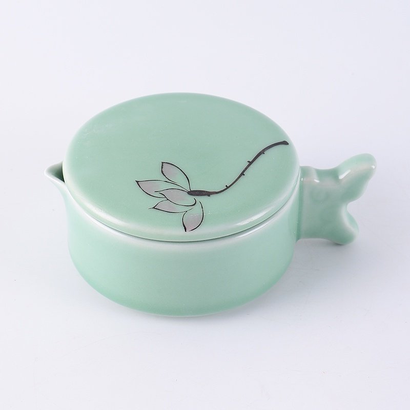 新品新款高档绍莎文化墨碟多功y能陶瓷碟毛笔架笔洗笔搁水碟文房