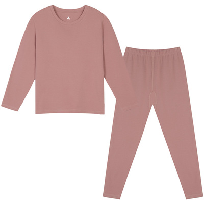 铜牛抗菌防螨绒润棉圆领女套 秋冬套装女秋衣秋裤VN087