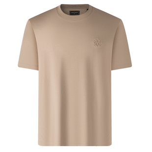 【凉感/5A抗菌/防紫外线】曼加龙夏季休闲男士短袖圆领纯色T恤男