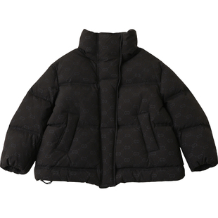 女童羽绒服加厚2025冬季新款中童儿童装羽绒服无帽面包服90绒4278