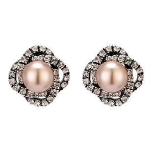 高端大牌防珍珠耳环新款潮纯银防过敏气质耳饰轻奢高级感耳钉精致