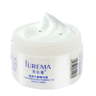 芙尔蔓绿洲水嫩精纯霜100g国货美容院护肤品清爽补水保湿锁水面霜