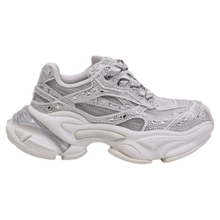 UDV闪钻潮酷老爹鞋女2025夏季新款厚底运动鞋粉色脏脏鞋跑步鞋