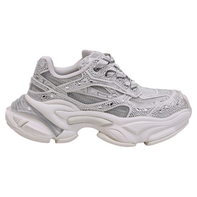 UDV闪钻潮酷老爹鞋女2025夏季新款厚底运动鞋粉色脏脏鞋跑步鞋