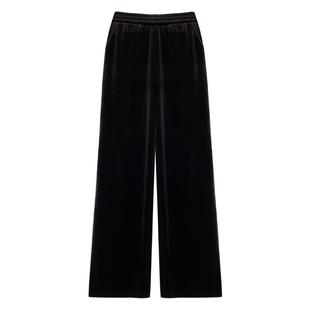 金丝绒阔腿裤子女高腰加绒春秋冬新款显瘦休闲裤垂感拖地直筒长裤