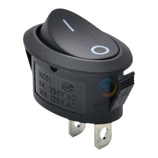 按键电源台灯船型开关KDC1-115椭圆形2脚3脚按钮船形三脚二档船式