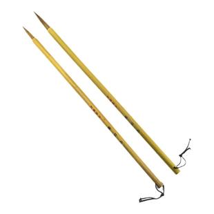 勾线笔瘦金体专用毛笔 白描勾线工笔国画长锋紫毫 弹性好不散锋