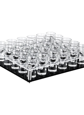 酒吧子弹杯洋酒杯子shot一口杯分酒器套装亚克力白酒杯ktv小酒杯
