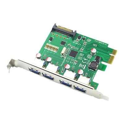 西霸PCIe转USB3.0扩展卡固态电容总线供电自恢复保险FG-EU306B-V