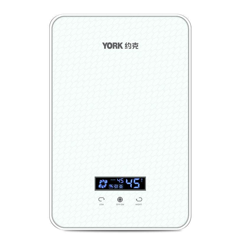 约克（YORK）即热式电热水器YK-DJ3家用小型速热智能恒温免储水