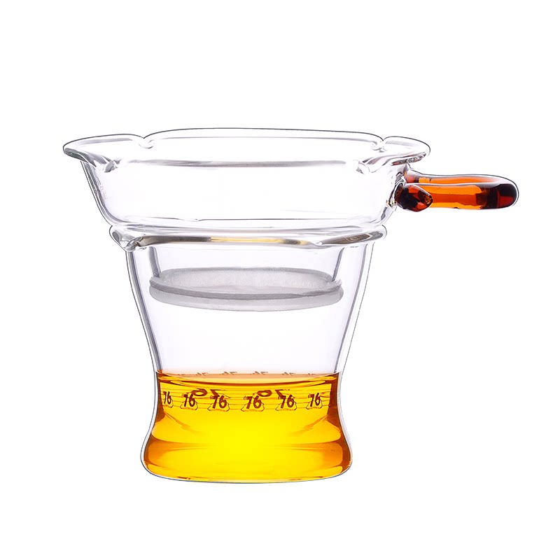 玻璃茶漏公道杯茶滤创意茶叶过滤网茶隔漏斗配件滤茶器不锈钢茶网
