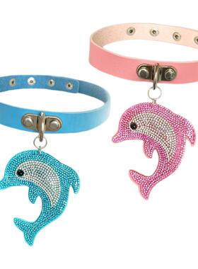 spicyrabbit海豚水钻choker