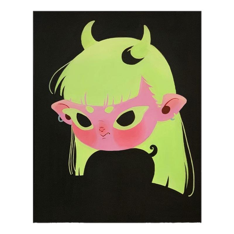 《小恶魔》现代高级感房间装饰画