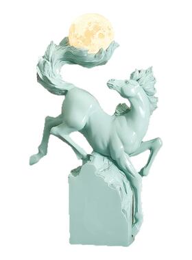 马到成功小夜灯摆件办公室装饰品