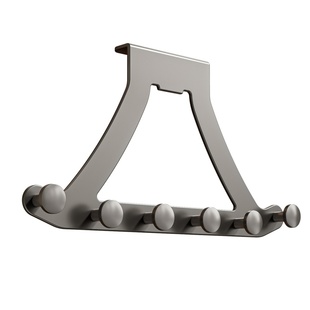 门后挂钩挂衣架卧室门上衣柜侧面衣服收纳挂架免打孔门背式置物架