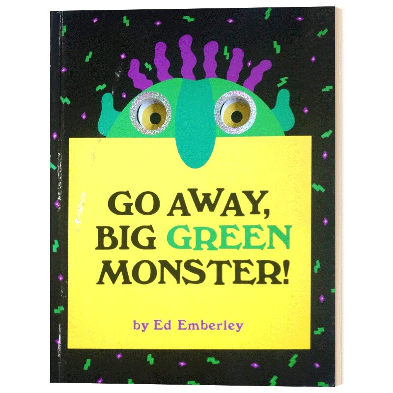 英文原版 Go Away Big Green Monster 走开 绿色大怪物 精装绘本 安柏利凯迪克奖得主 吴敏兰书单 洞洞书游戏书 英文版