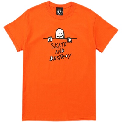 thrasher标语印花火焰短袖t恤