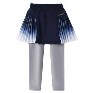 半度闲女童高弹假两件裙裤洋气春装2025新款儿童春秋款运动鲨鱼裤