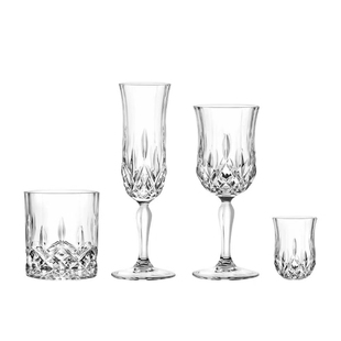 意大利进口RCR水晶红酒杯刻花葡萄酒杯香槟杯古典威士忌鸡尾酒杯