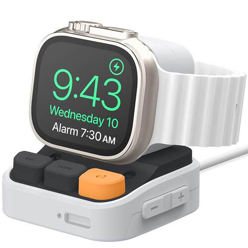 elagoWT支架适用于AppleWatch Ultra3/2苹果手表支架s11/10充电座s8苹果手表底座SE复古创意硅胶配件桌面