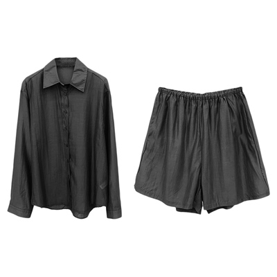 自制防晒天丝时尚潮流运动套装