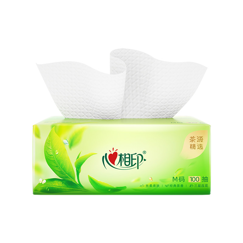 心相印抽纸家用实惠装清新茶香