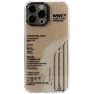 悟望初品 原创设计棕褐色复古纸皮英文标签 个性小众ins风精孔全包手机壳适用苹果17iPhone15ProMax14plus16