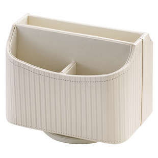 家居客厅桌面旋转收纳盒现代轻奢高档多功能遥控器化妆品置物盒