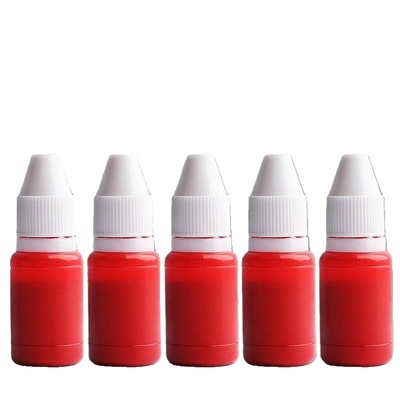 光敏印油红色印泥专用油快干大瓶100ml盖章速干墨水印章加印油 印台油墨印泥补充液原子印油黑色印油蓝色紫色