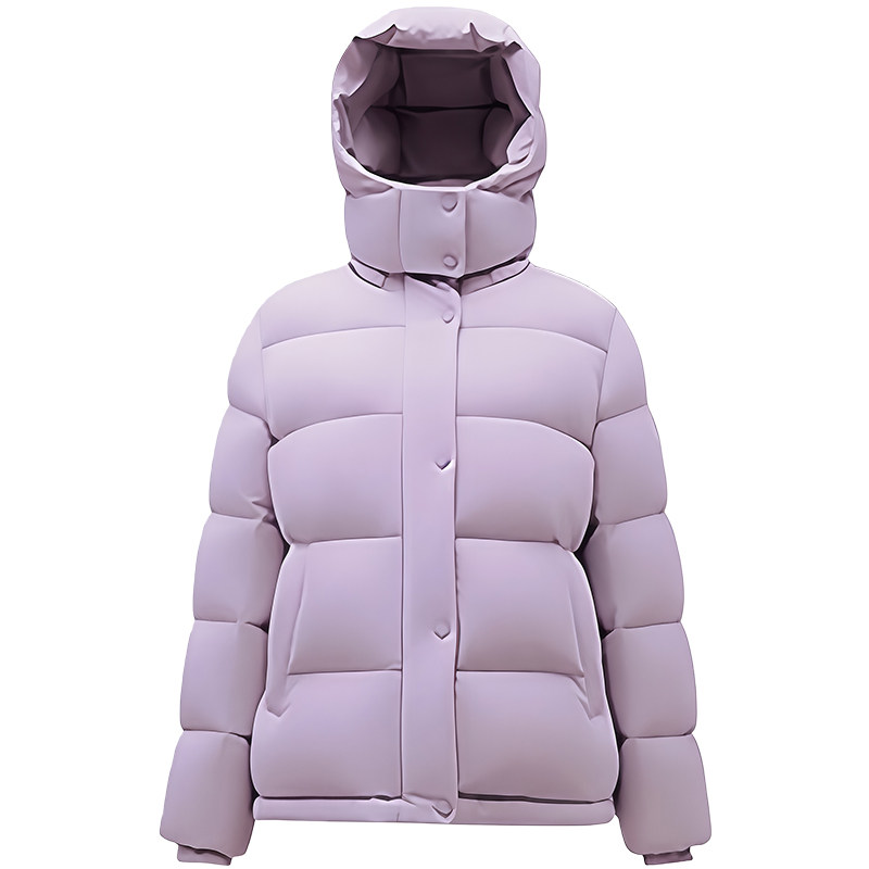 5格中长90鹅绒25冬季新款三防收腰面包泡芙加厚羽绒服女保暖外套