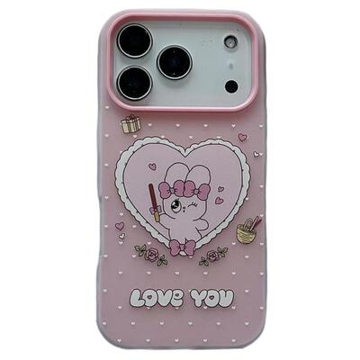 可爱卡通小兔子适用苹果手机壳