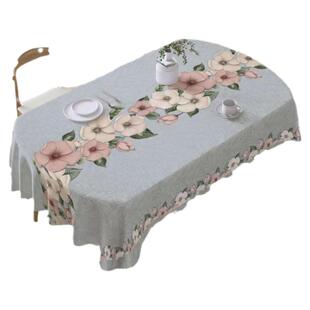 椭圆桌布防水防油免洗防烫2026新款轻奢高级感餐桌桌布茶几垫台布