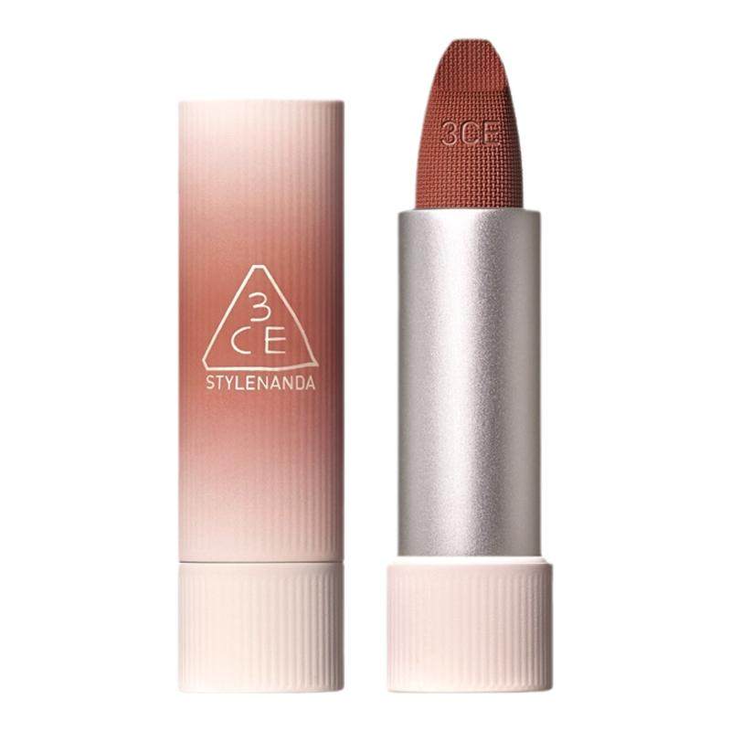 【达人直播】3CE唇绒拥抱口红唇膏滋润哑光持久09围炉棕11NHO