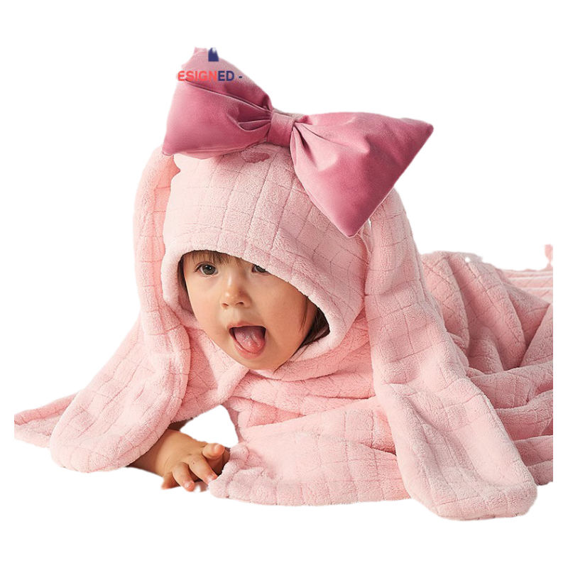 科巢宝宝浴巾带帽斗篷新生幼婴儿童洗澡浴袍超软速干亲肤2025新款