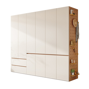 衣柜家用卧室实木生态板卧室柜子2026新款爆款衣橱洞洞板新型衣柜