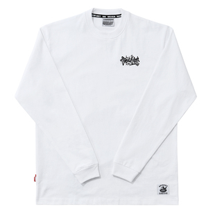 bboy 街舞 宽松t恤 嘻哈 hiphop popping圆领长袖 滑板 涂鸦运动