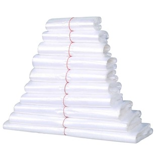 透明白色塑料袋食品级外卖打包方便袋超市购物袋子一次性手提胶袋