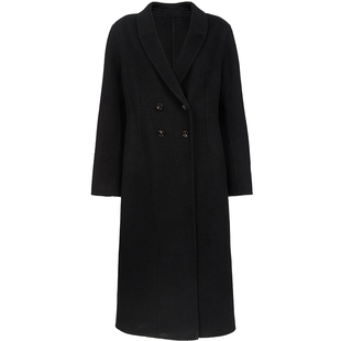 Vero Moda毛呢大衣2025秋冬新款V领双排扣外套优雅大气32534S004